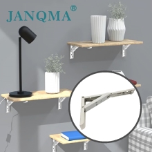 White Foldable Triangle Bracket wall folding bracket