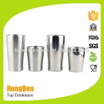 large double wall metal beer mug freezer