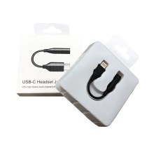 OEM Type C to 3.5mm Jack Earphones for Samsung Universal (Note 20, S20, S22) - Retail Packing USB-C Headphone Jack Audio Cable