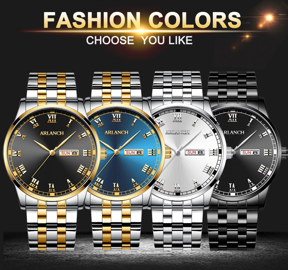 ARLANCH A318 New Men Watches Top Brand Luxury Fashion Business Quartz Watch Men Sport Waterproof Date Clock Relogio Masculino