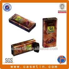 2015 food grade empty candy tin case with hinge