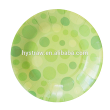 Double printed disposable paper plate