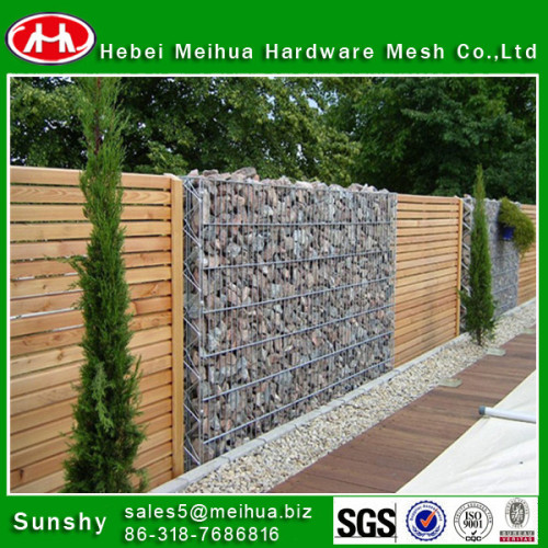 cheap decorative wall gabion fence