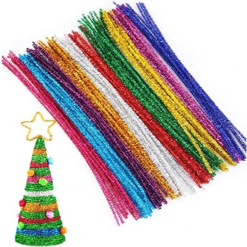 Diy Handmade Pet Wire Craft Cleaners Glitter Tinsel Chenille Stems