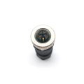 M12 Conector redondo de plugue K-Code 5-POLE Straight