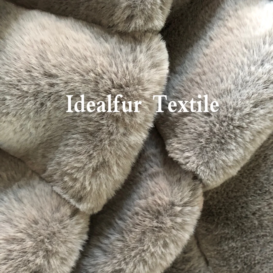 Embossed Strip High Soft Smooth Imitation Rabbit Fur