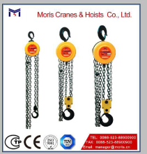 Hand-Operated vital block hoist two chain falls