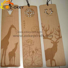 2015 New Laser cutting technology Wooden bookmark