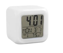 Multi-function LED Glowing Color Change Alarm Clock with Thermometer