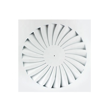HVAC Galvanized Steel Fixed Blades Swirl Diffuser