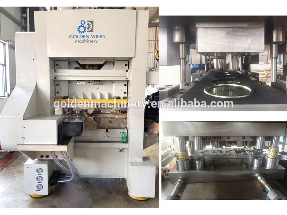 High speed tinplate EOE lid top cap making line