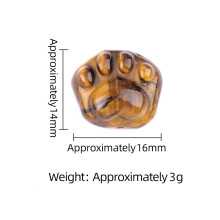 Labradorite 14x16mm Cat Paw & Claw Beads Drilled Side Hole for Making Jewelry