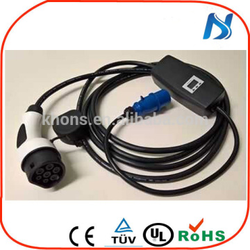 IEC 62196 portable ev charger 8A16A32A ev charging station with type 2 iec 62196-2 ev connectors