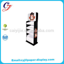 Cardboard Advertising Floor Tiers Display Rack Plate Display Shelf