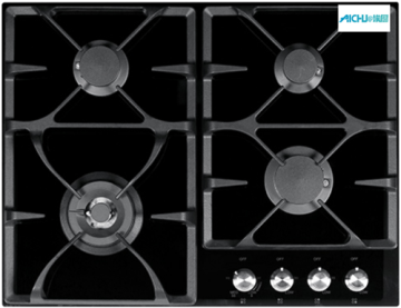 Black Fragranite Hob Gas Ceramic Glass Hob