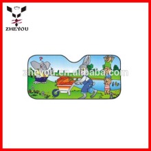 car front sun shade with customized logo fabric sun shade for car