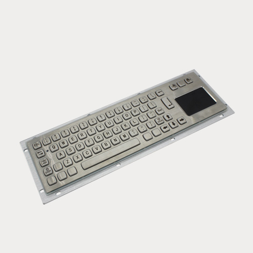 Waterproof Metallic Keyboard with Touch Pad for kiosk
