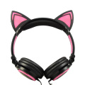 Led Glowing Wired Cat Ear-Kopfhörer für Kinder