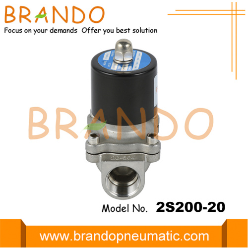 2S200-20 3/4 &#39;&#39; Control de fluido Válvula solenoide eléctrica 220V