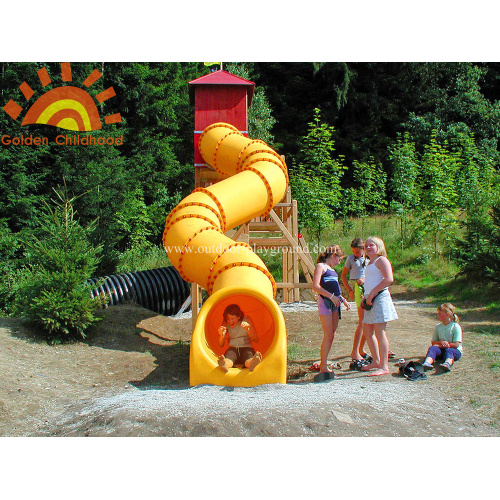 Outdoor Turbo Tube Slide Playground For Kids