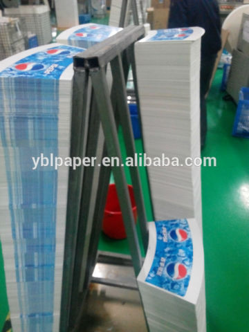 Biodegradable Paper Cup Sheet Cut With Customer Logo Printed