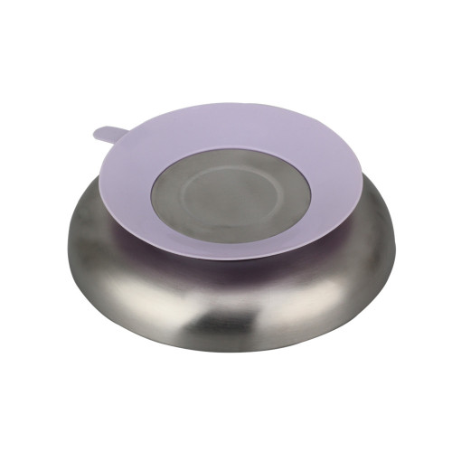 Silicone suction base stainless steel feeding plate