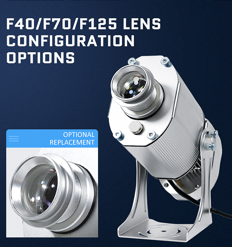 Outdoor Christmas Projector 80 Watt Logo Projector Led Rotating Advertising Gobo Projector Lights