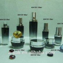 Painted color Cosmetic Glass Jar A04155 series