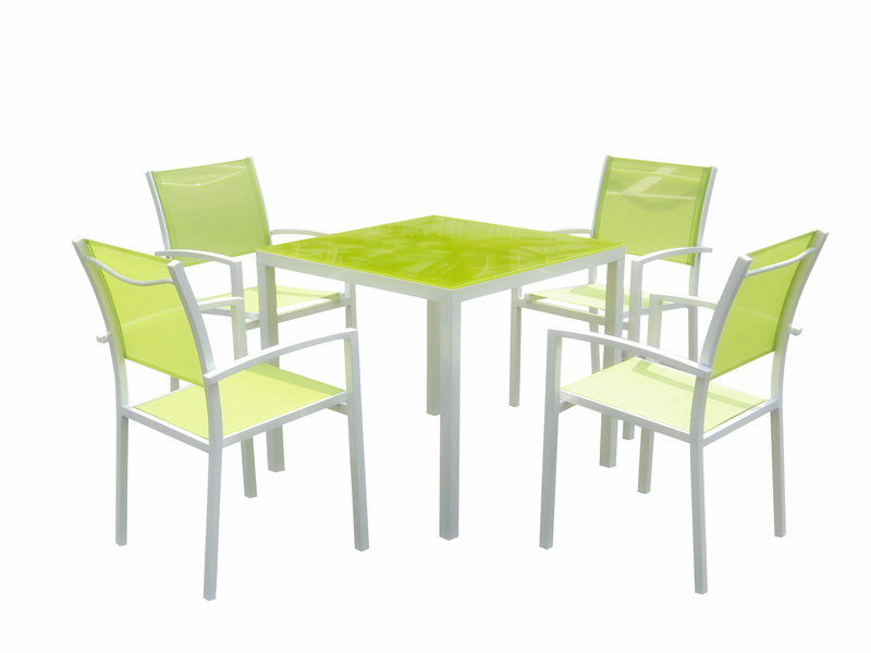 5pc alu garden dining set