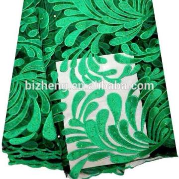 China embroidery african french net lace fabrics