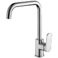 Brass single lever kitchen sink faucet