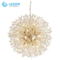 LEDER Крупногабаритный подвесной светильник с кристаллами