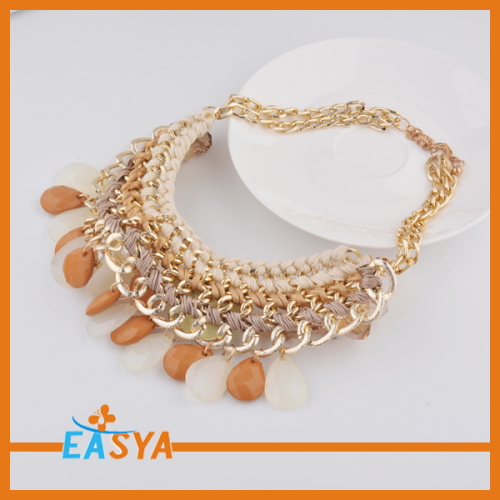 Pearls Acylic Pendant Necklace Flower Pendant Jewelry