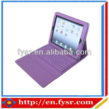 Tablet pad case with silicone bluetooth keyboard PU tablet cover