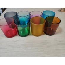 Colourful fashion gift glass candle holder