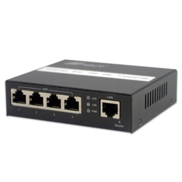 4 Ports Ethernet Over UTP Cable Converter