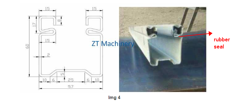 shutter door U guide tracks roll forming machine