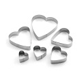 stainless steel cookie mold 6pcs