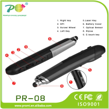 Creative gifts 2016 wireless slide changer laser pointer with hand writing pen mouse