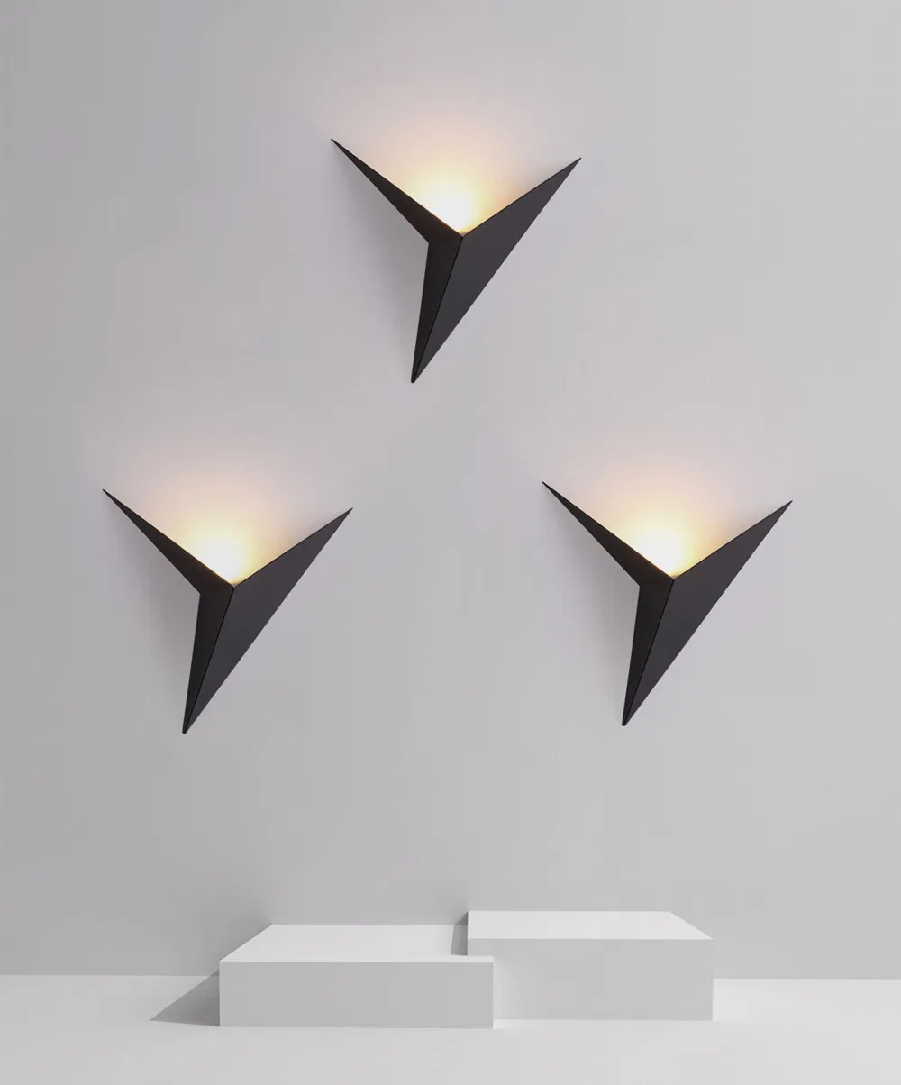 Stylish Modern Triangle LED Wall Lamps for Home and Cafe