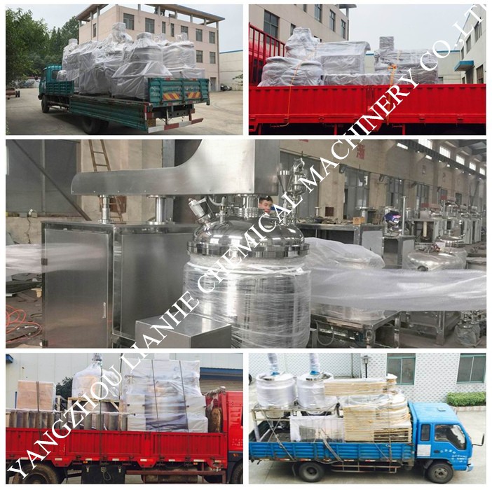 vacuum mixer homogenizer with oil and water preheating tank