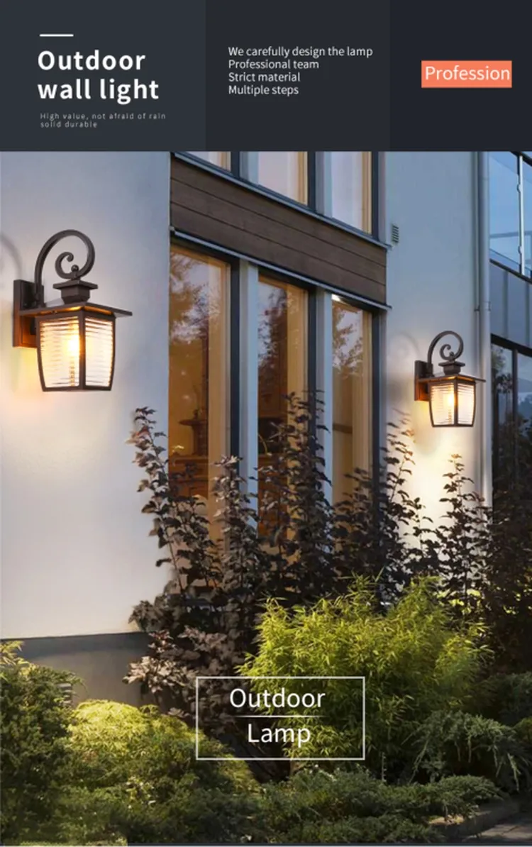 Elegant Waterproof Wall Lighting for Luxury Hotels and Villas