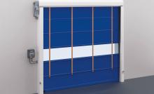 CE Approved stacking folding up fast action door