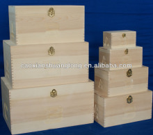 New designed carved alphabet letters large wooden box