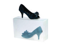 Eco Friendly Pp Plastic Packaging Boxes , Clear Recyclable Shoes Boxes