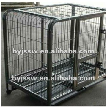 Stainless Steel Square Tube Dog Cage With Wheels