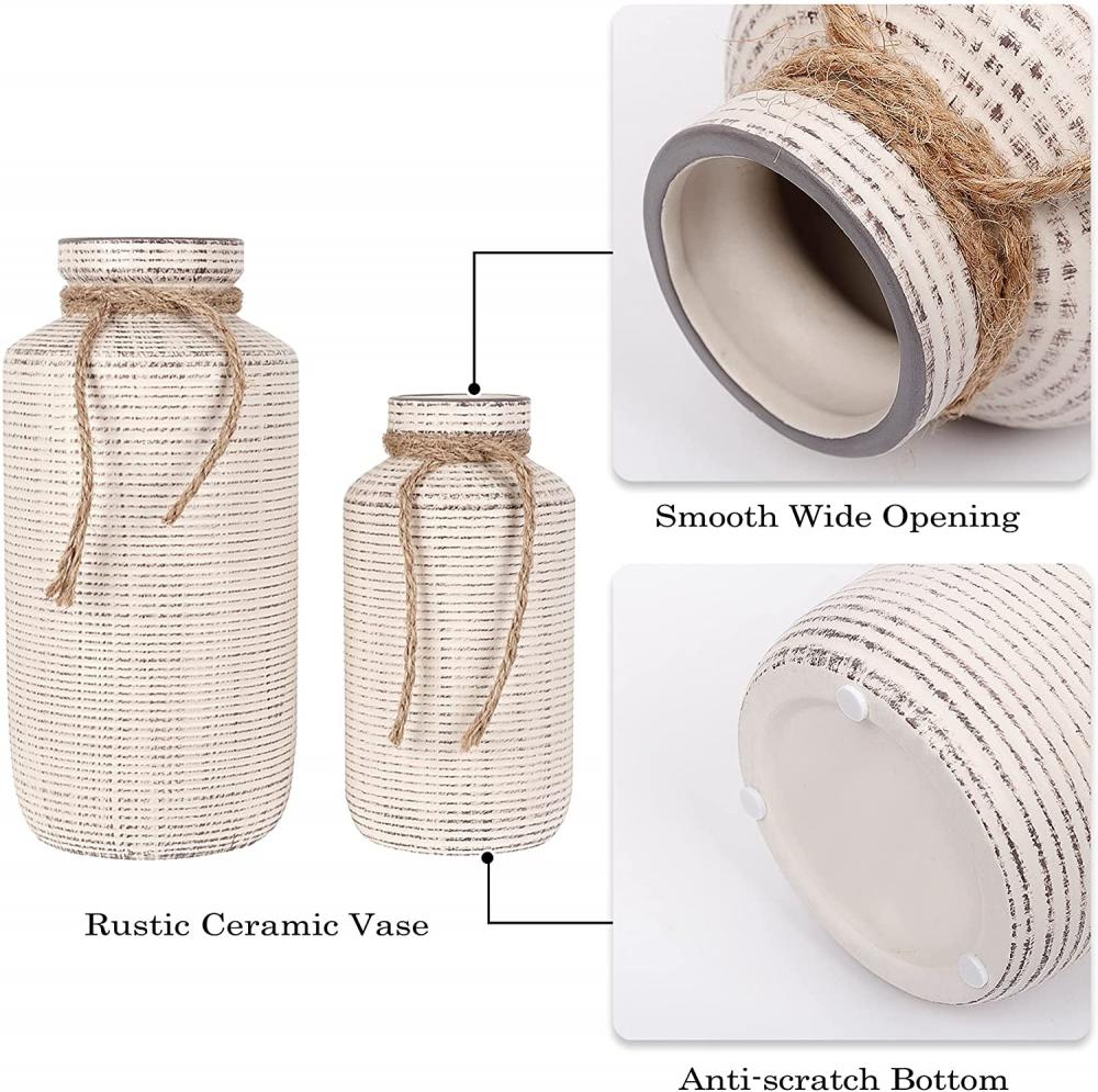 Vases de ferme rustique pour décoration intérieure