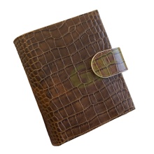 Crocodile Print Genuine Leather A5-A9 Customizable Diary and Planner Cover