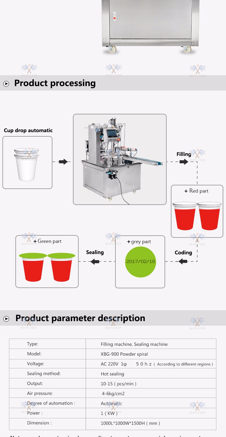 Factory price drinking water paper cup cup filling and sealing machine