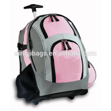 Best selling school wheeled backpack with water bottle holder